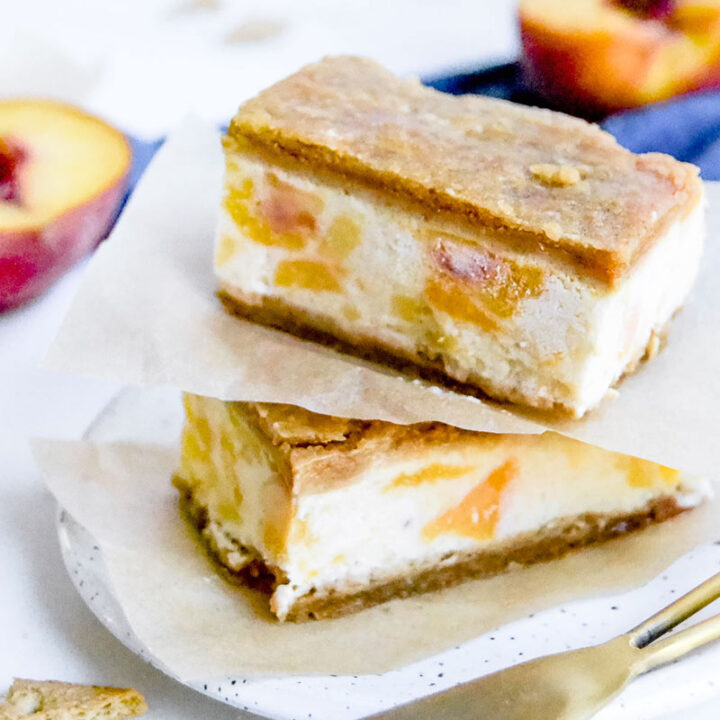 Vegan Peaches & Cream Ice Cream Bars