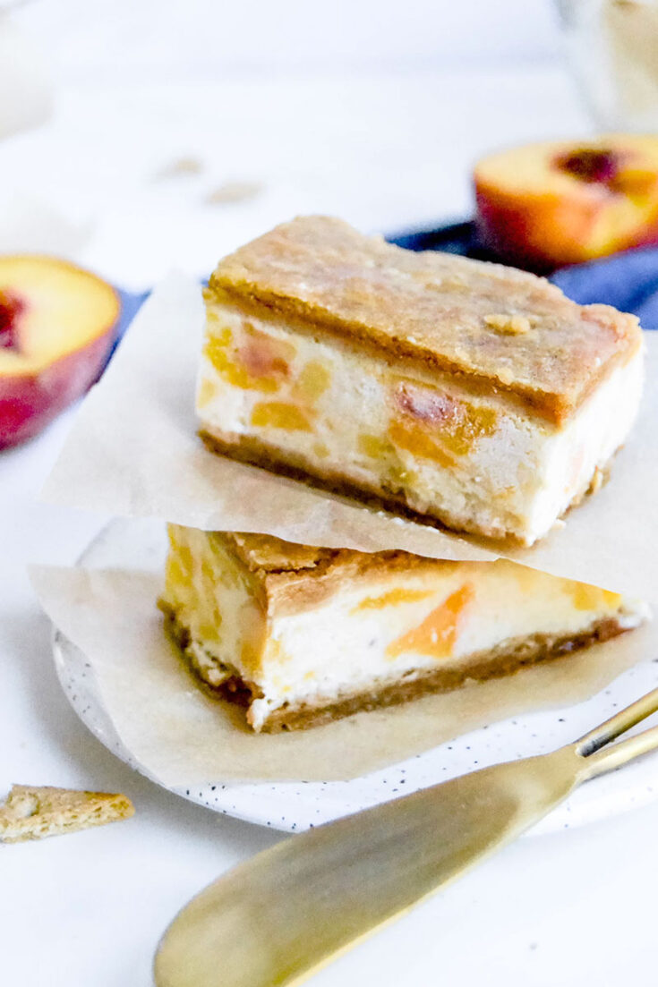 Vegan Peaches & Cream Ice Cream Bars
