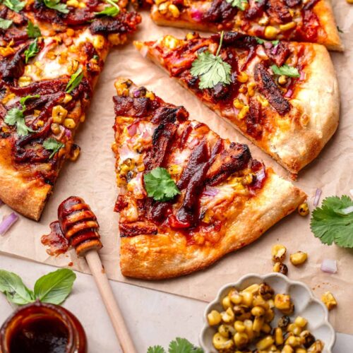 Vegan-BBQ-Pizza-with-Seitan-