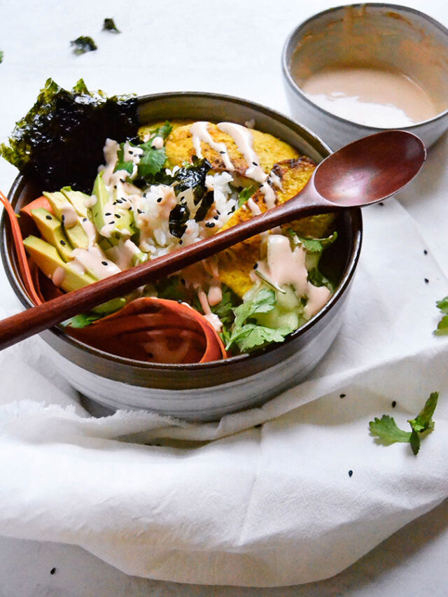 Yellow Tofu Sushi Bowl Story
