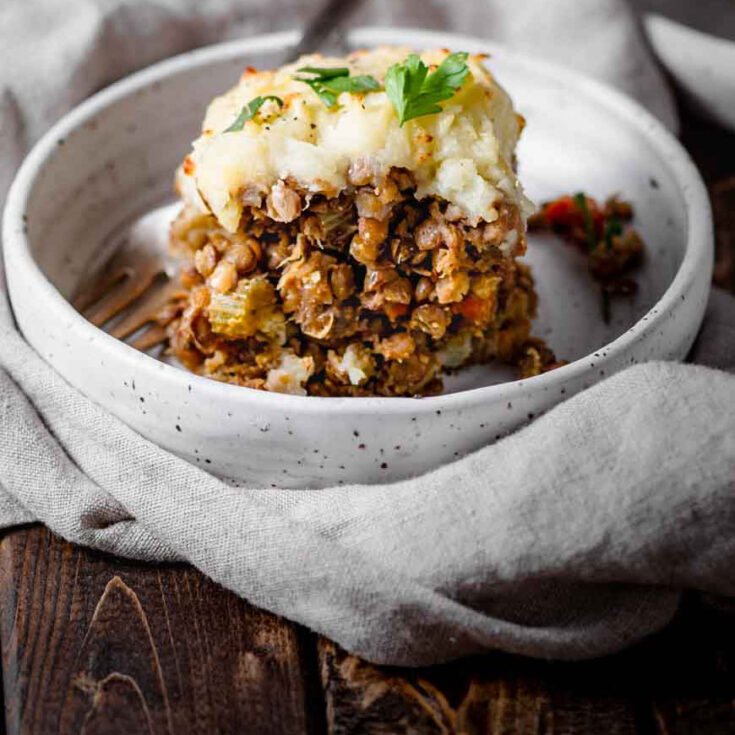 Hearty Lentil Vegan Shepherd's Pie