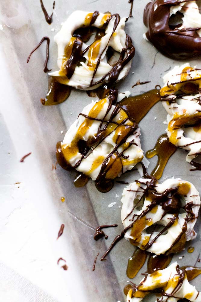 White Chocolate Pumpkin Spice Pretzels