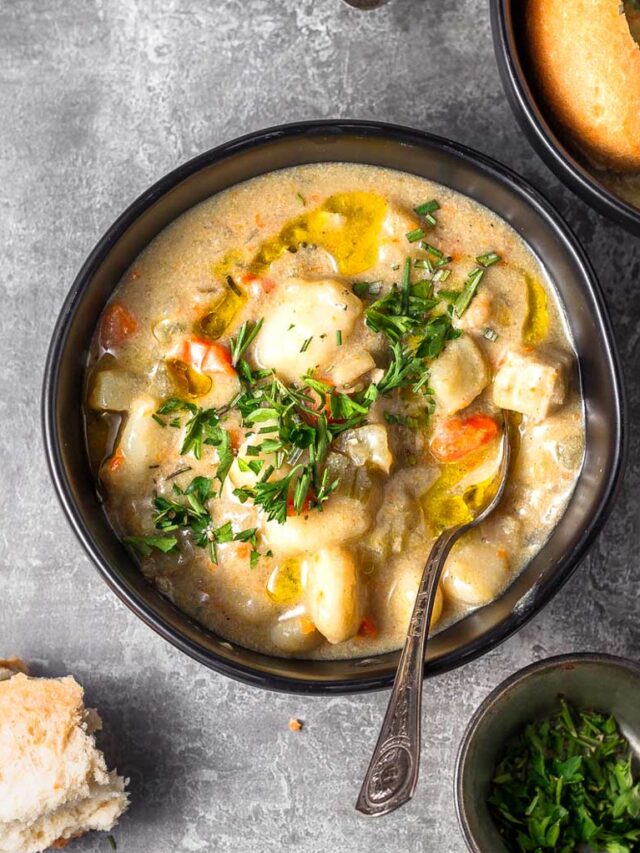 Creamy Vegan Gnocchi Soup thank you berry much