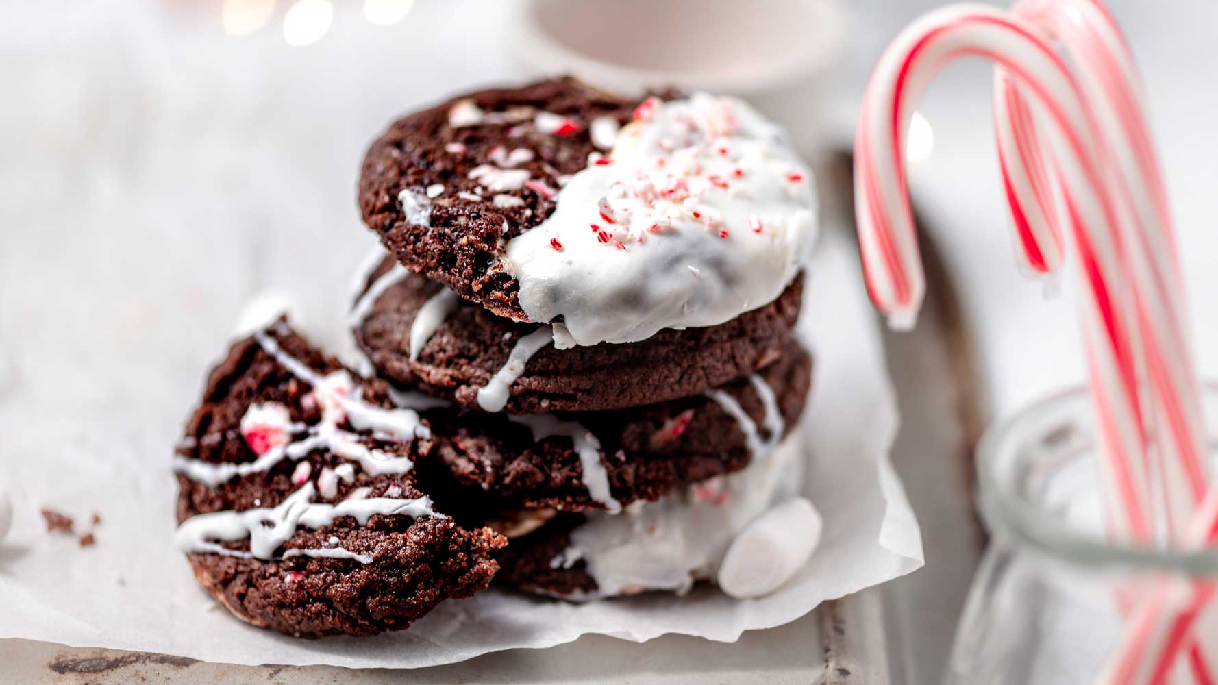 Easy Vegan Chocolate Peppermint Mocha Cookies - Thank You Berry Much