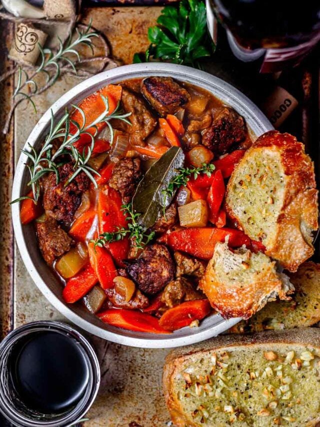 vegan bourguignon.