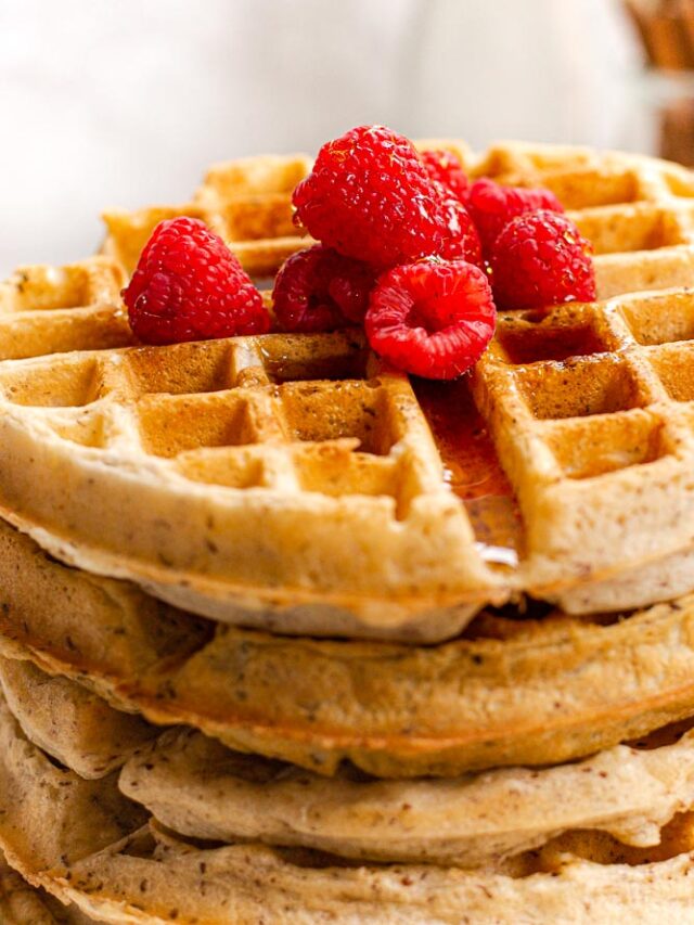 Soft & Crispy Vegan Belgian Waffles Story