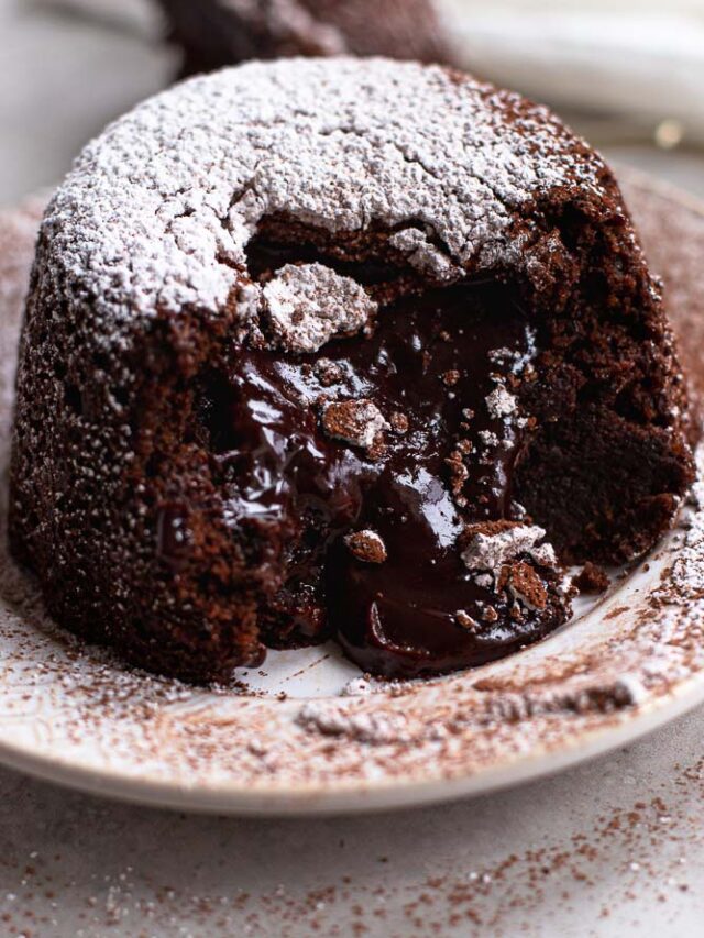 Easy Vegan Chocolate Lava Cake Story