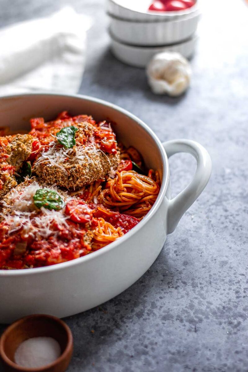 The Best Vegan Chicken Parmesan thank you berry much