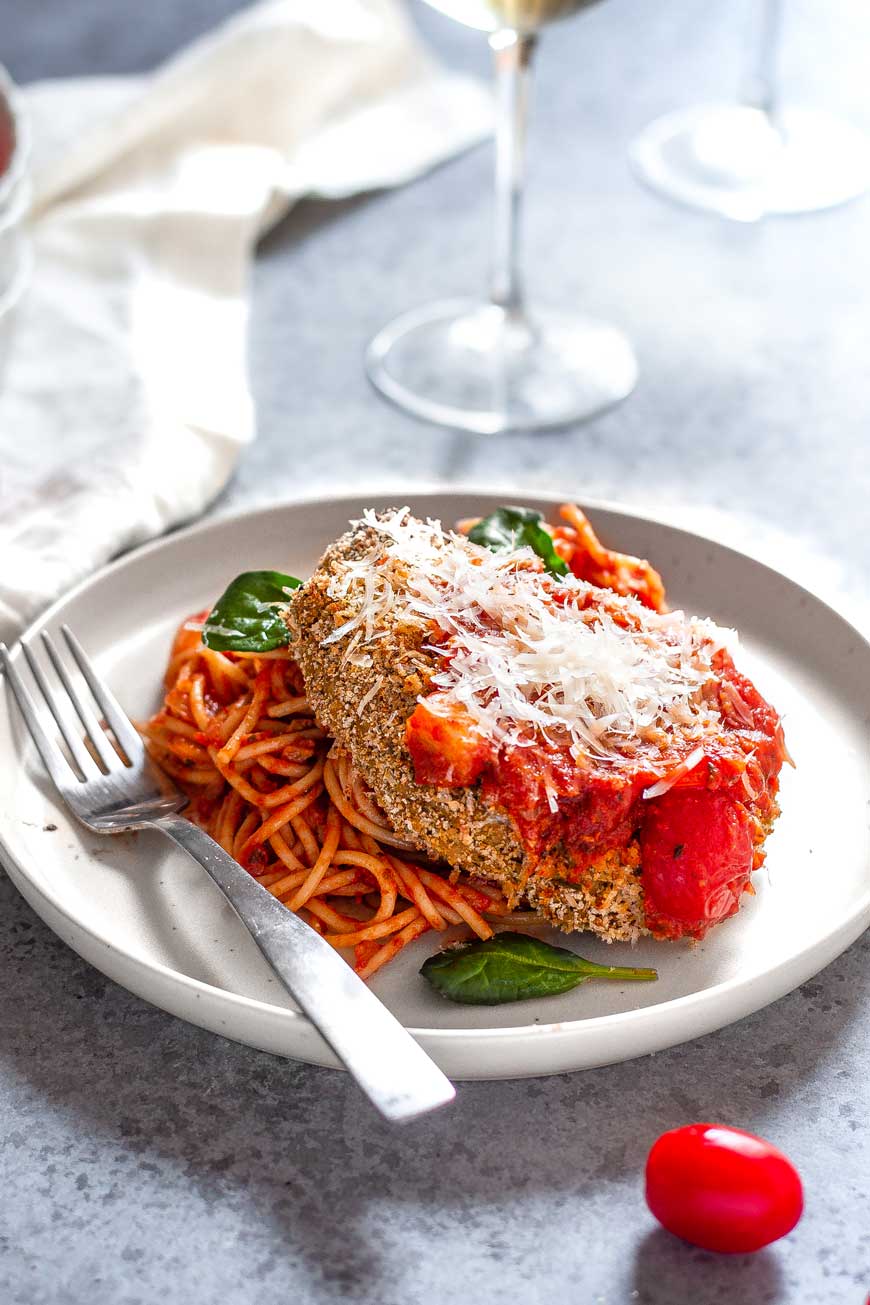 The Best Vegan Chicken Parmesan thank you berry much