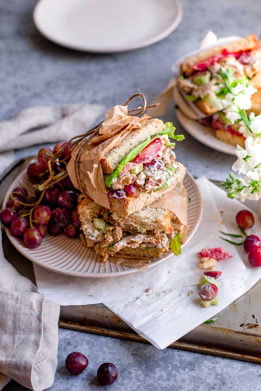 Vegan Chicken Salad (Seitan) - Thank You Berry Much