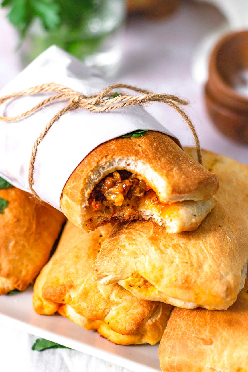 Vegan Cheeseburger Hot Pockets thank you berry much