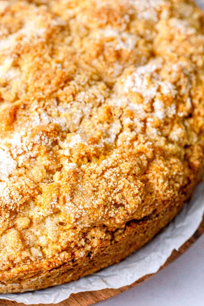 the streusel topping