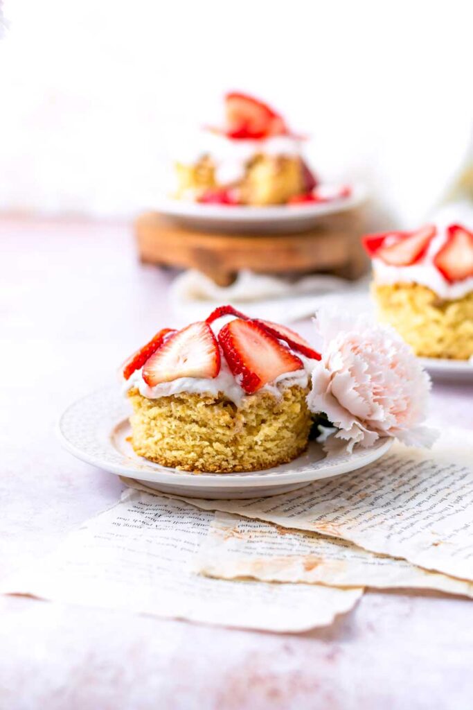 Vegan Brown Sugar Strawberry Shortcake