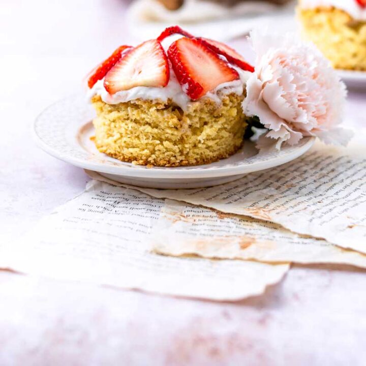 Vegan Brown Sugar Strawberry Shortcake
