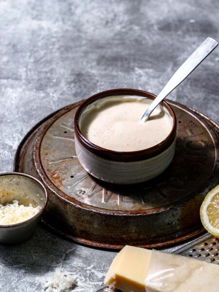 creamy vegan caesar dressing