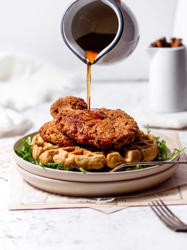 Vegan Chicken and Waffles (Seitan)