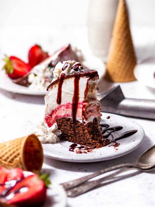 Homemade Vegan Ice Cream Cake