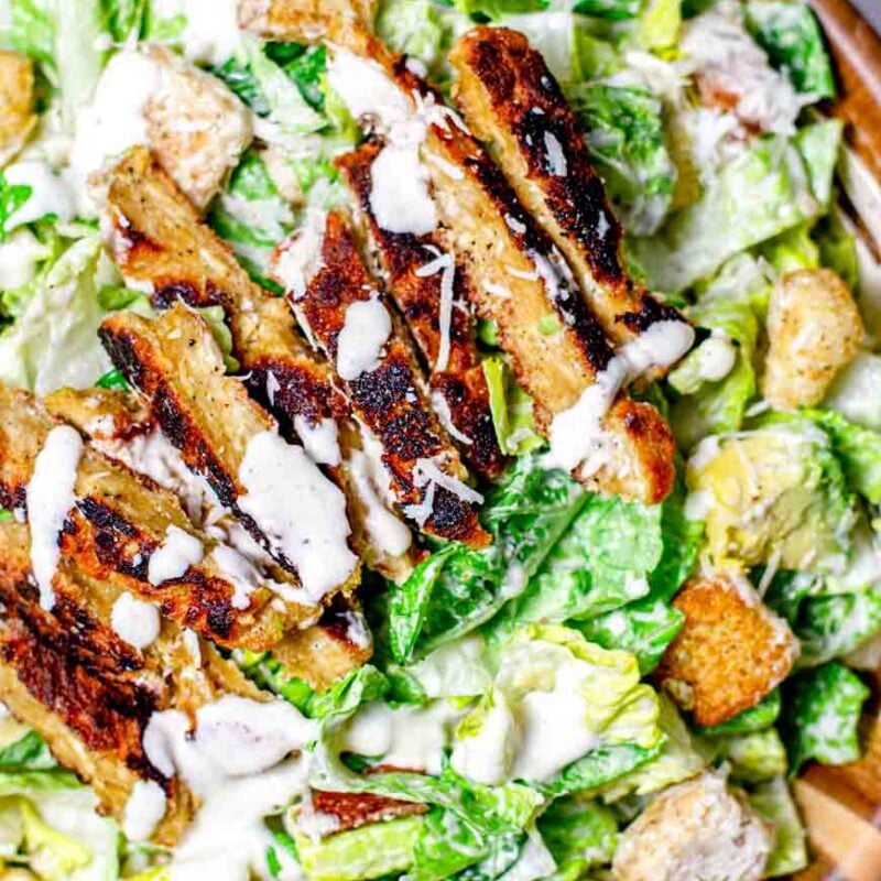 vegan caesar salad.