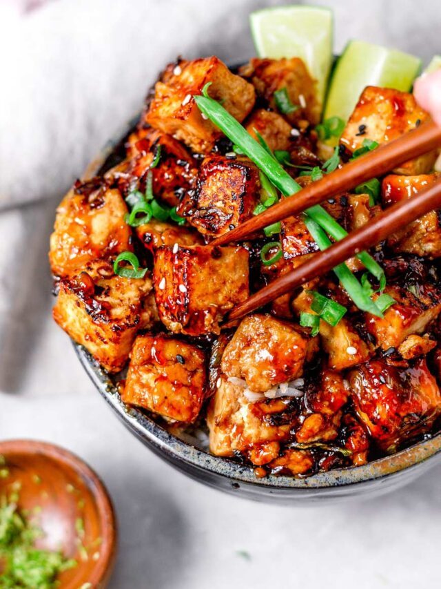 Sticky Garlicky Tofu Recipe