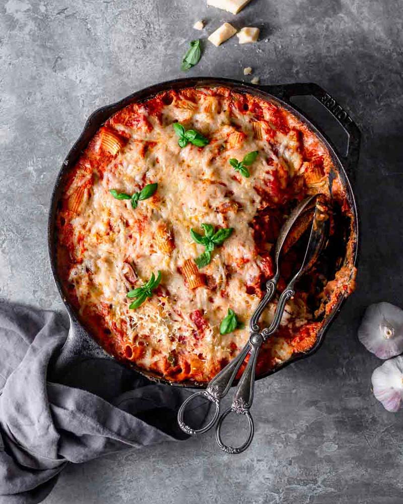 Vegan Tomato Pasta Bake (No Boil) - thank you berry much