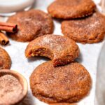 chewy vegan pumpkin spice cookies.