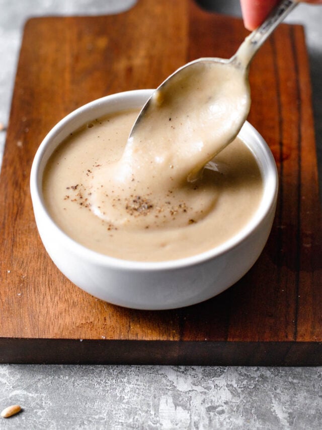 Simple Lemon Maple Tahini Dressing thank you berry much