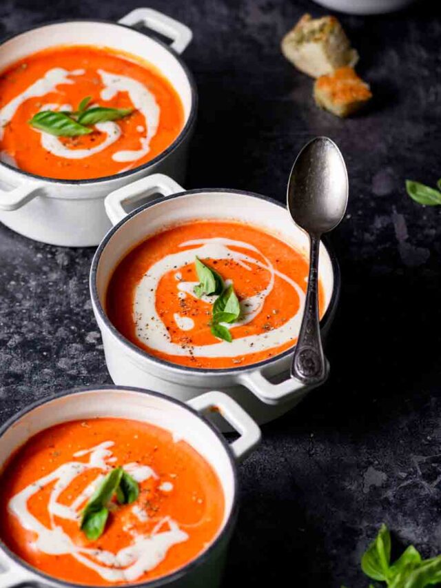 Creamy Roasted Tomato Basil Soup Story