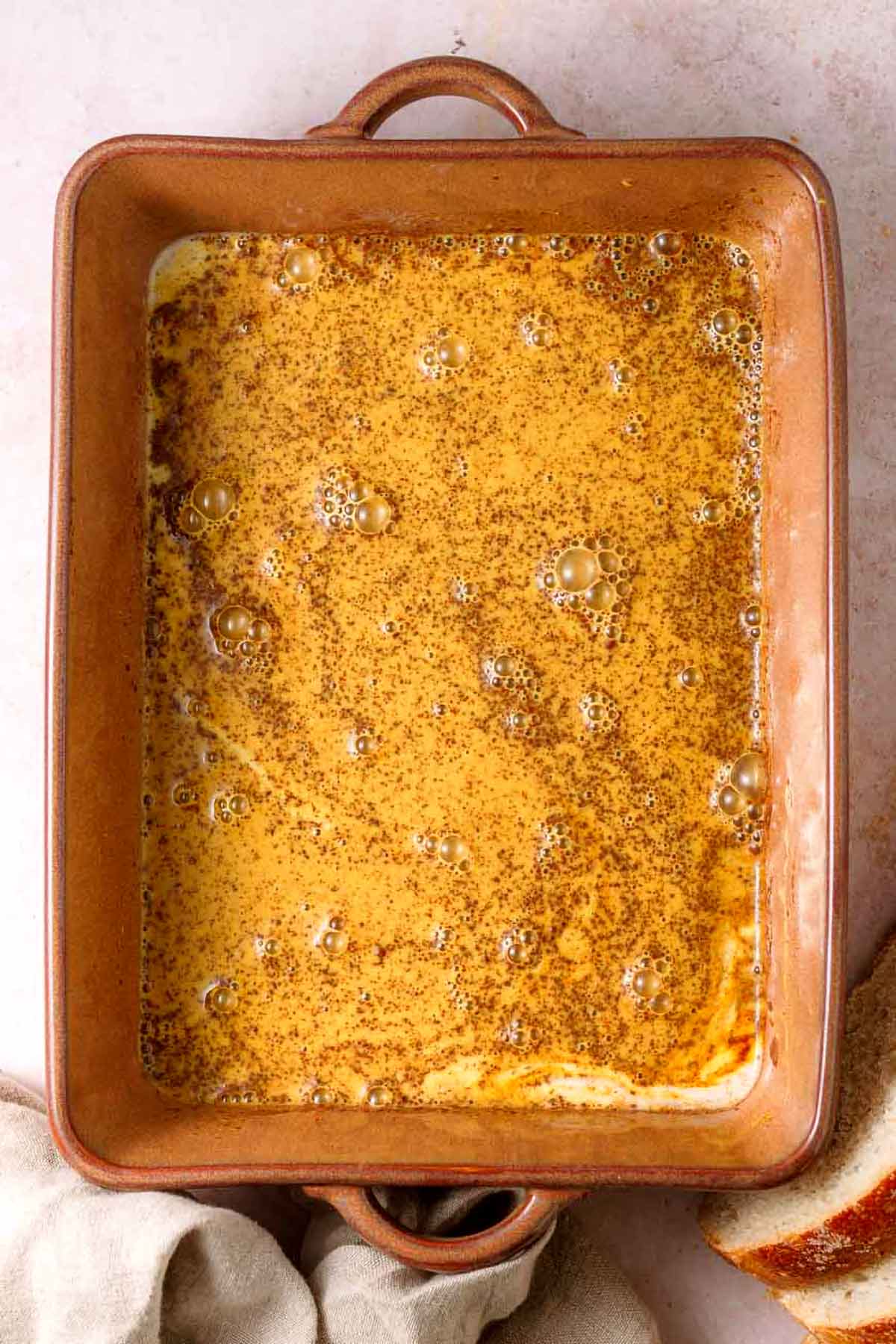 JUST egg custard for french toast.