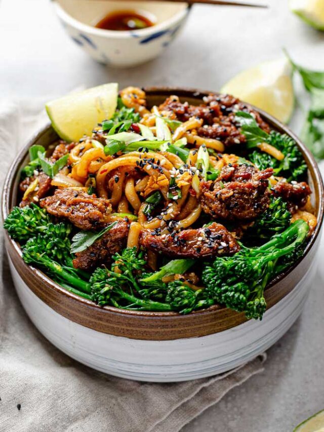 Vegan Yaki Udon Noodles