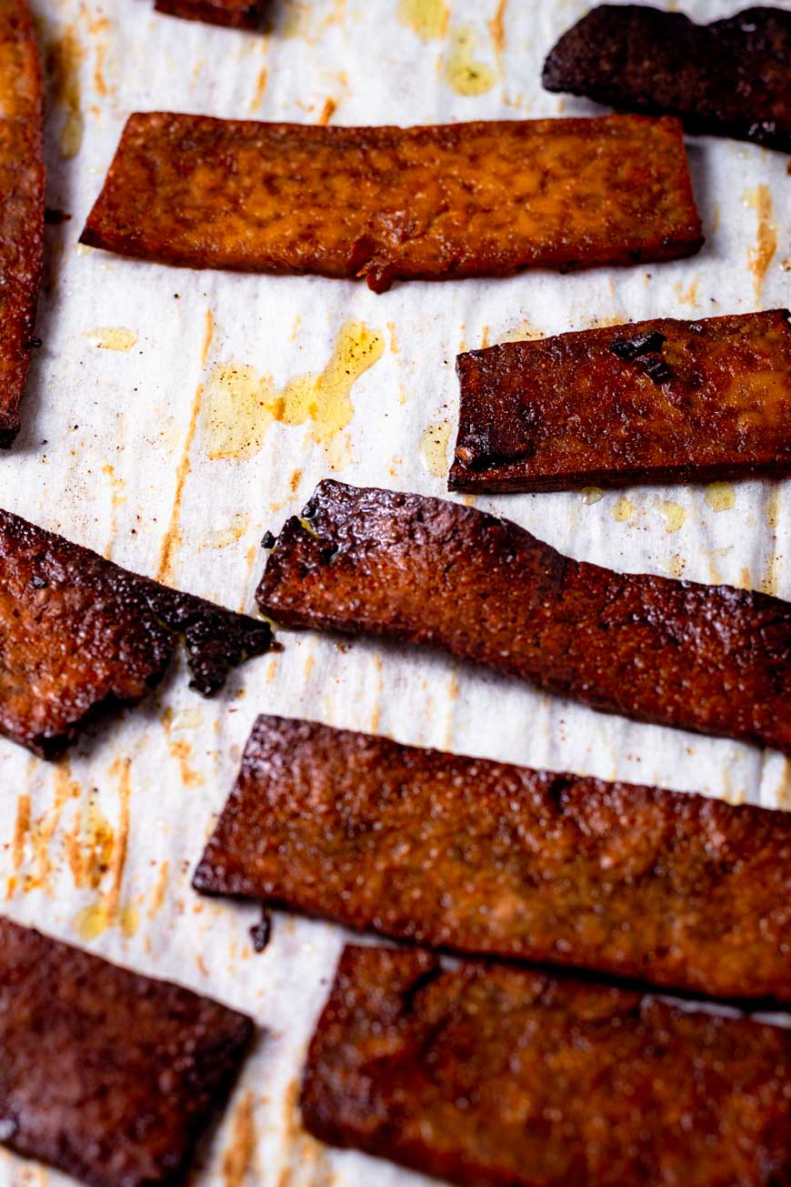 Smoky Tofu Bacon thank you berry much