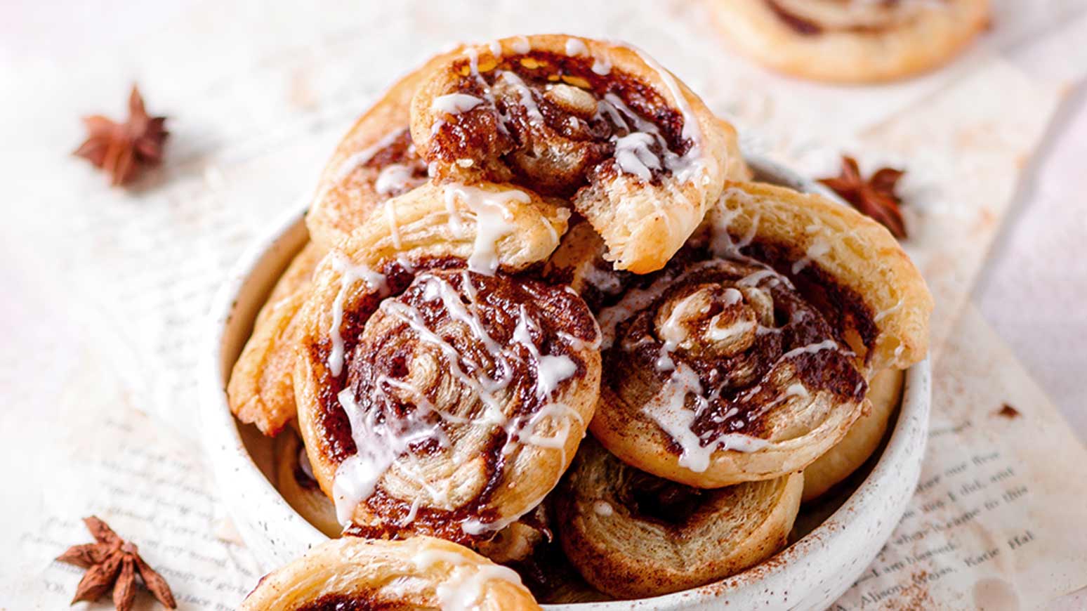 Easy Gooey Puff Pastry Cinnamon Swirls