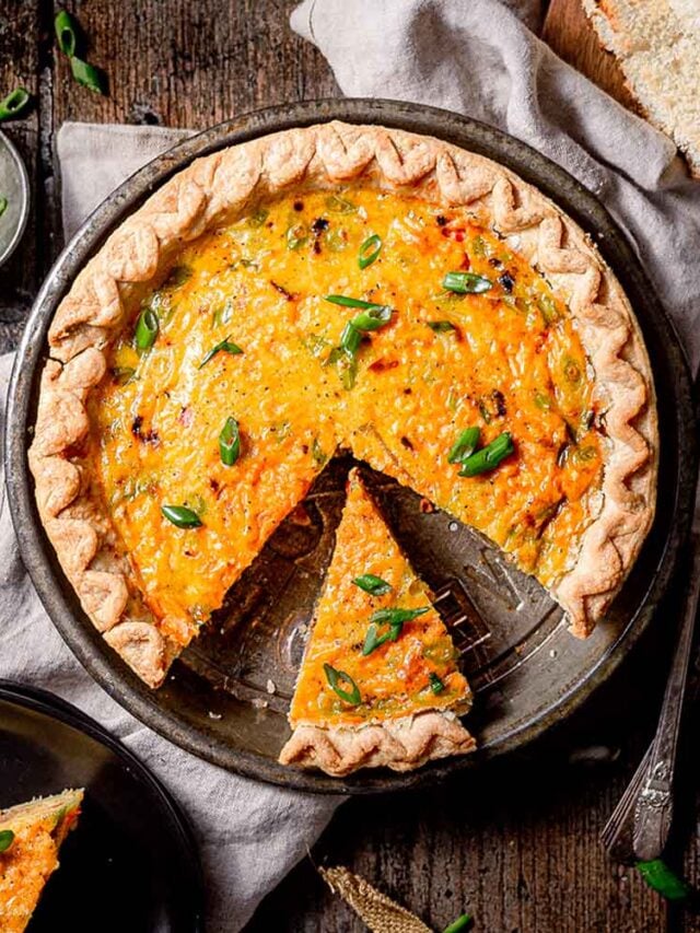 Vegan Just Egg Quiche.