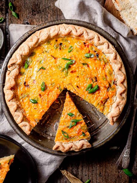 Vegan Just Egg Quiche.