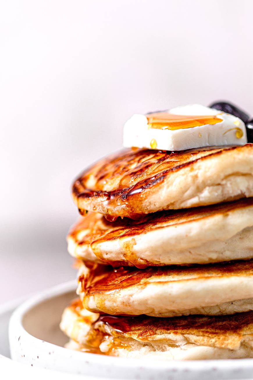 Fluffy Vegan Bisquick Pancakes (without eggs!) thank you berry much