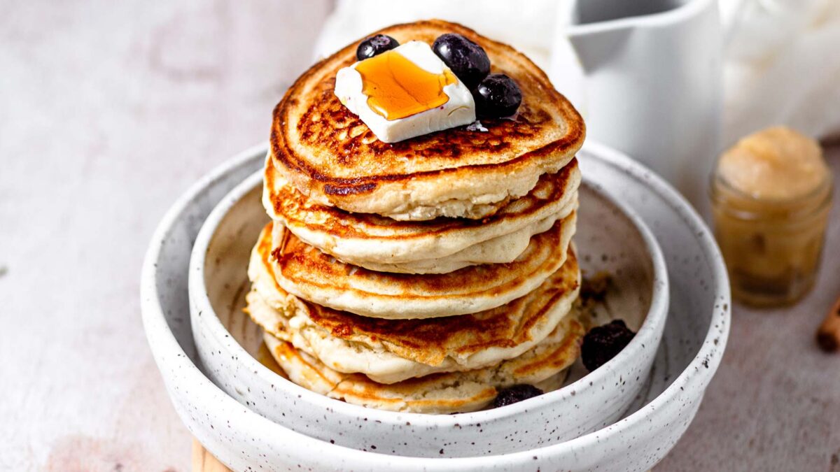 Vegan Bisquick Pancakes (without eggs!) - Thank You Berry Much
