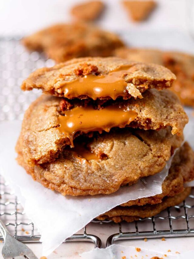 Biscoff Butter Stuffed Cookies