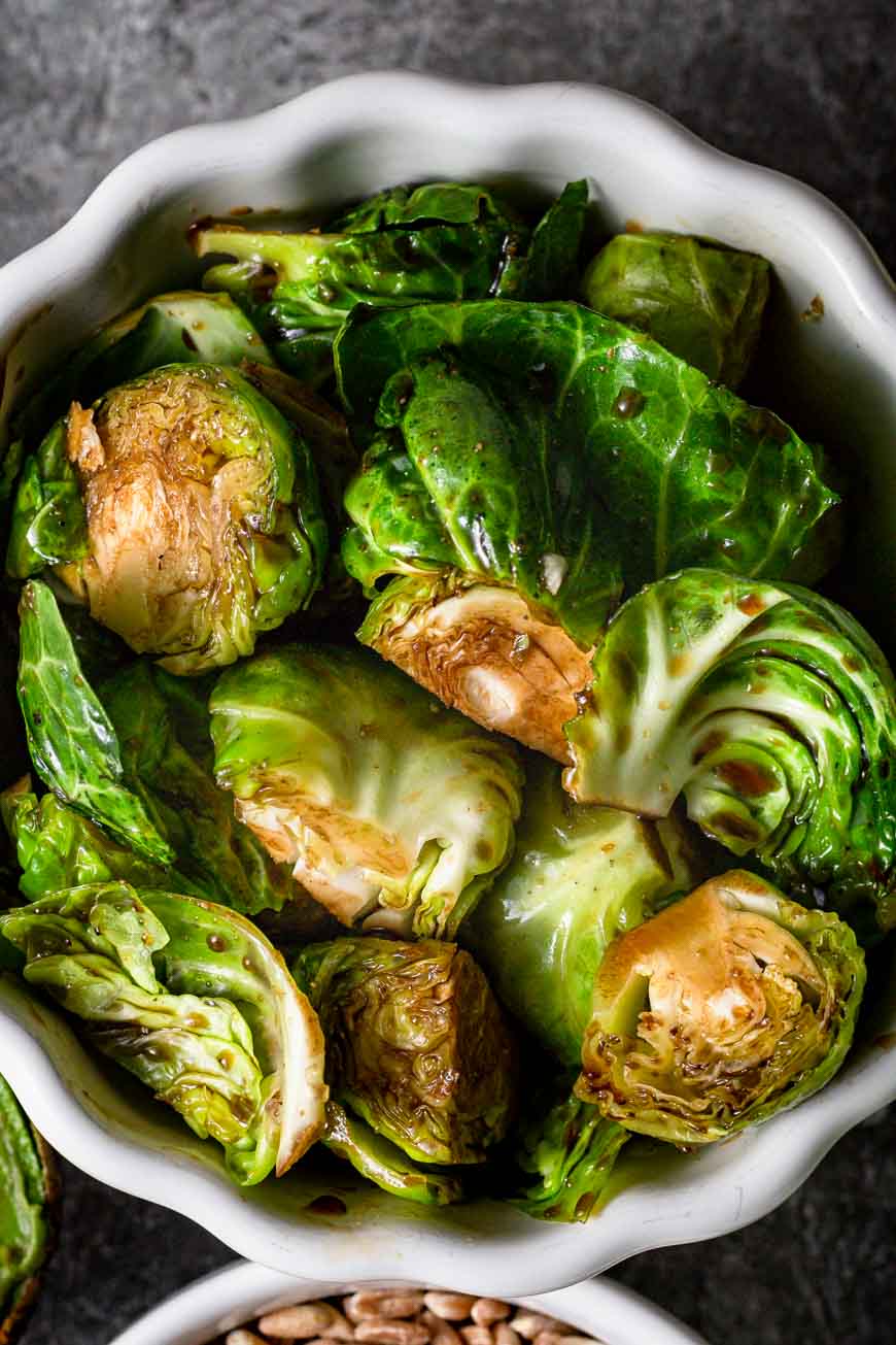 Maple Balsamic Roasted Brussel Sprouts thank you berry much