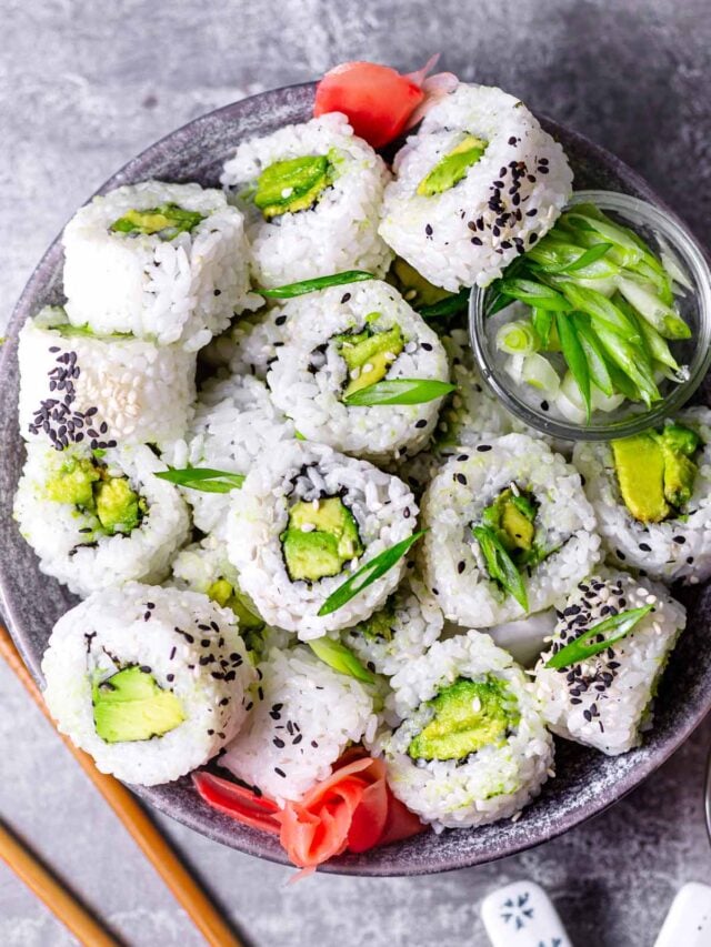 Easy Homemade Avocado Sushi Roll Story