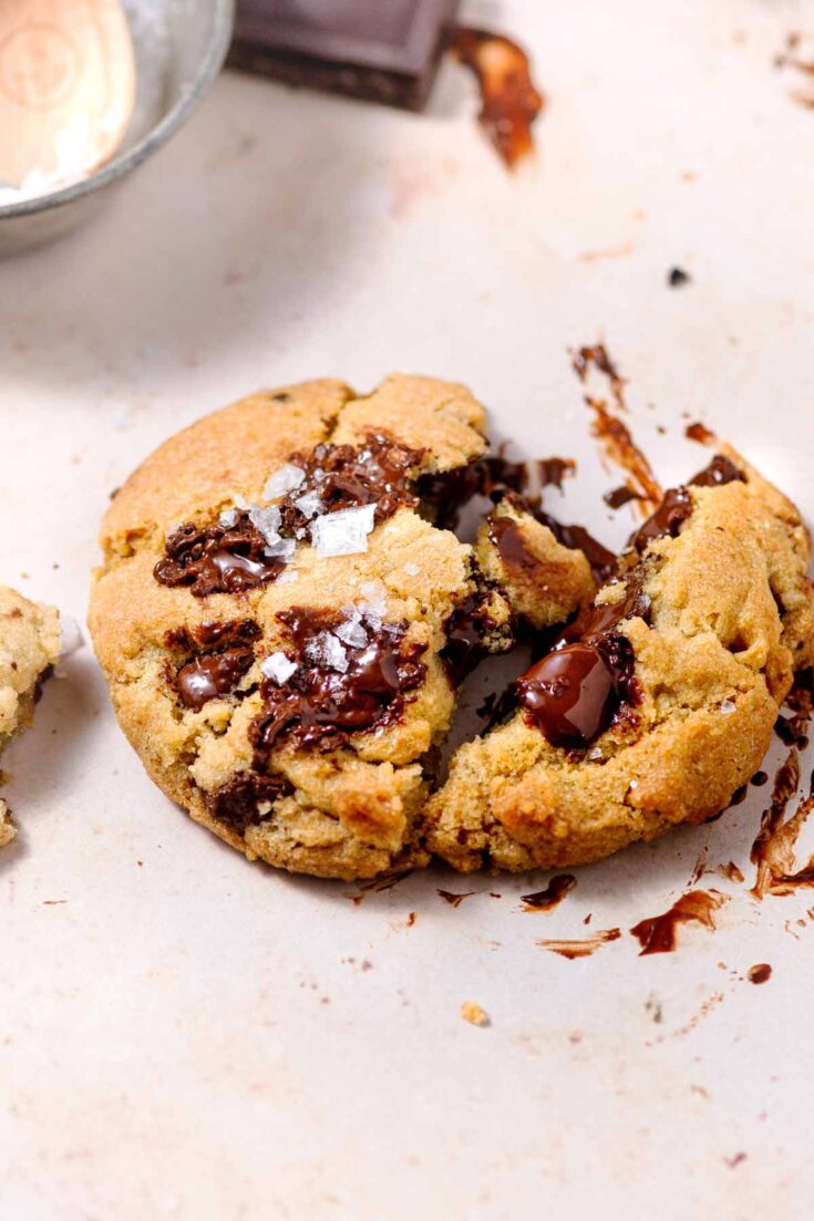 air fryer chocolate chip cookie.