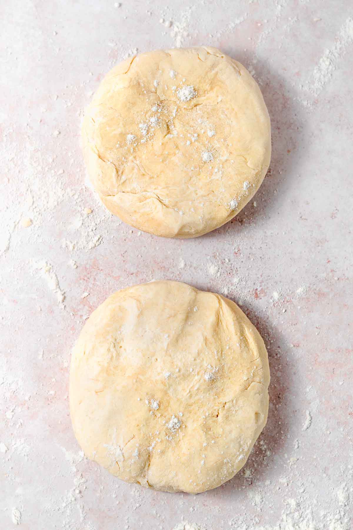 vegan pie dough discs.