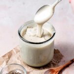 creamy vegan oat milk béchamel sauce.