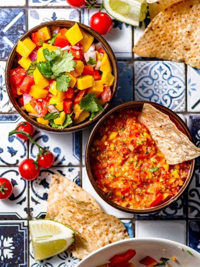 Sweet and Spicy Mango Habanero Salsa