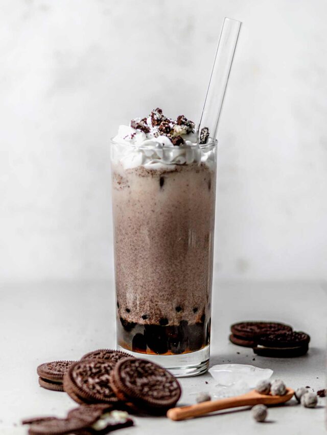 Creamy Oreo Milk Bubble Tea thank you berry much
