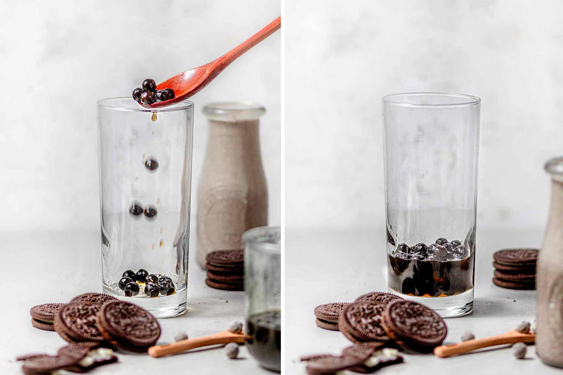 Oreo Bubble Milk Tea (Cookies and Cream Boba)