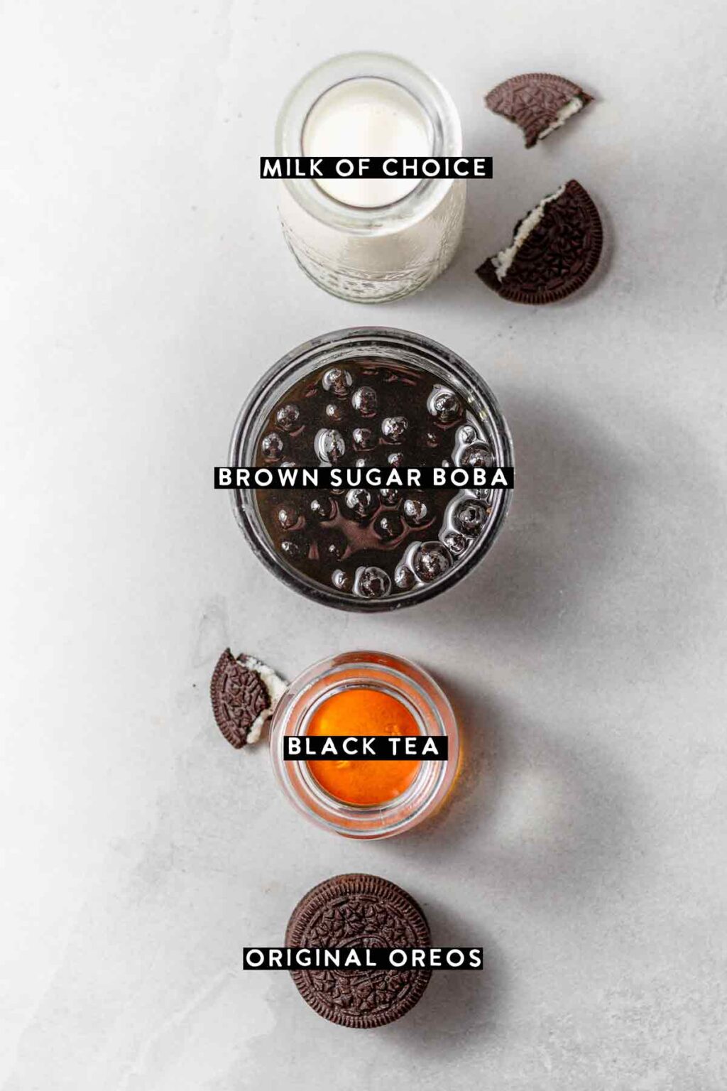 Oreo Bubble Milk Tea (Cookies and Cream Boba)