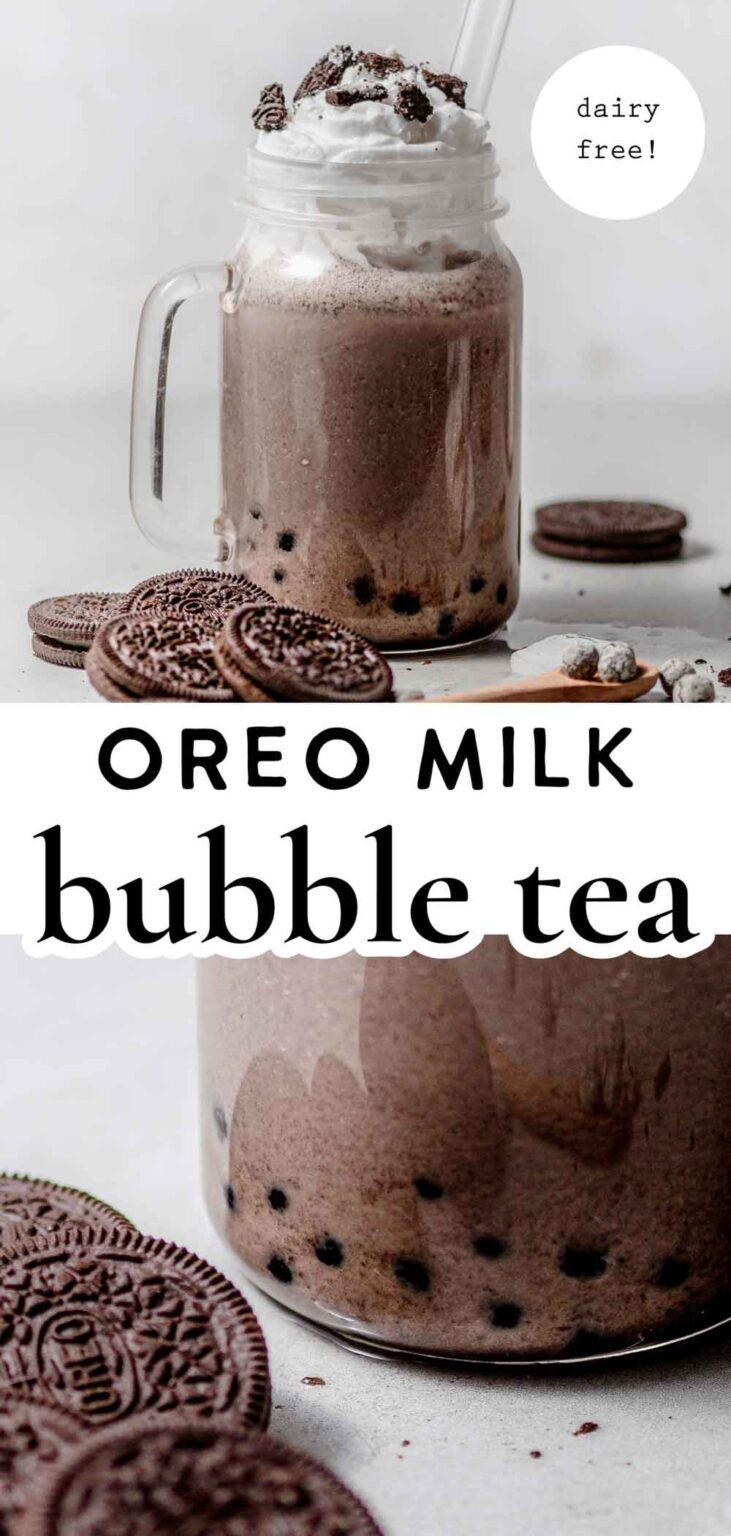 Oreo Bubble Milk Tea (Cookies and Cream Boba)