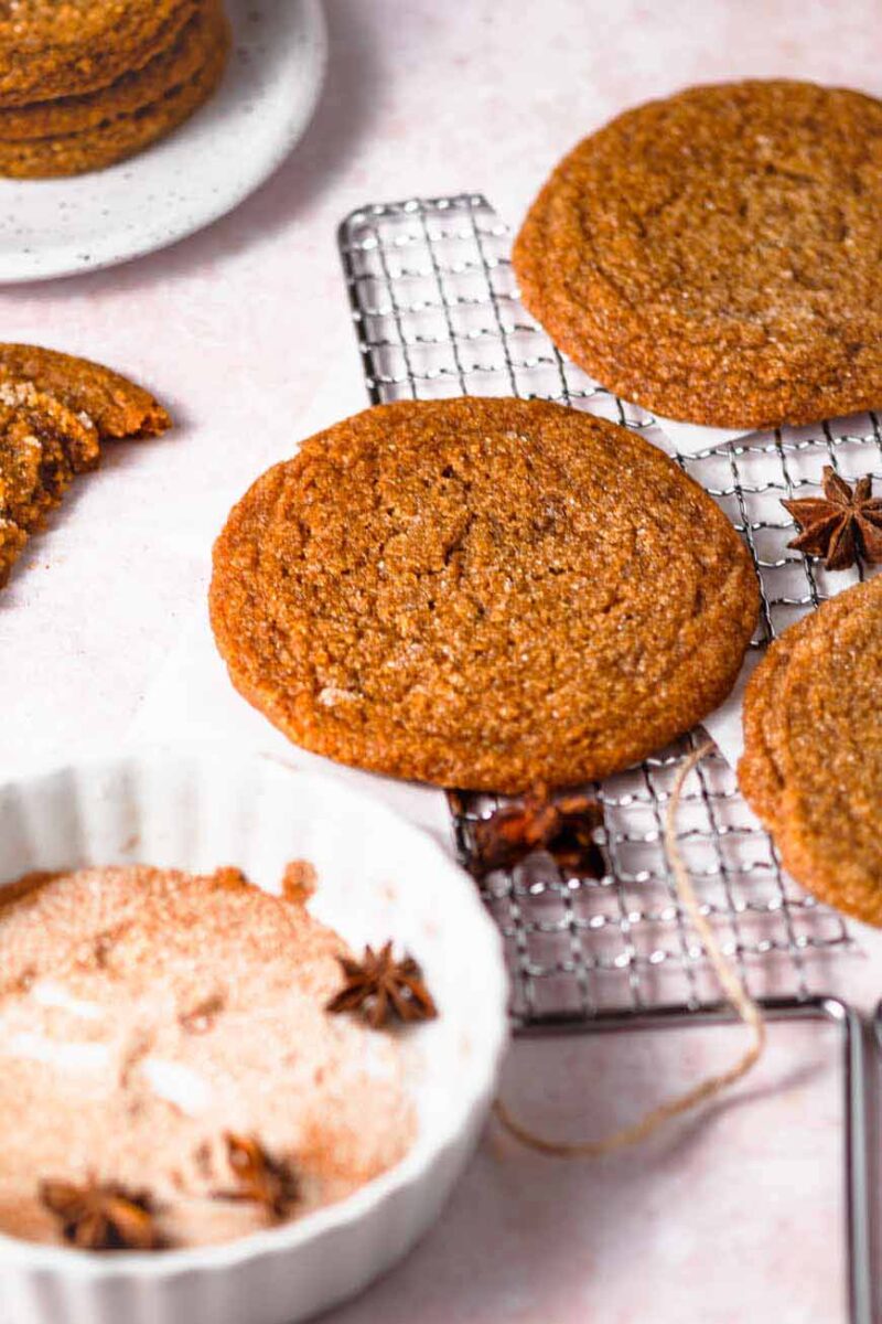 Chewy Vegan Pumpkin Spice Sugar Cookies
