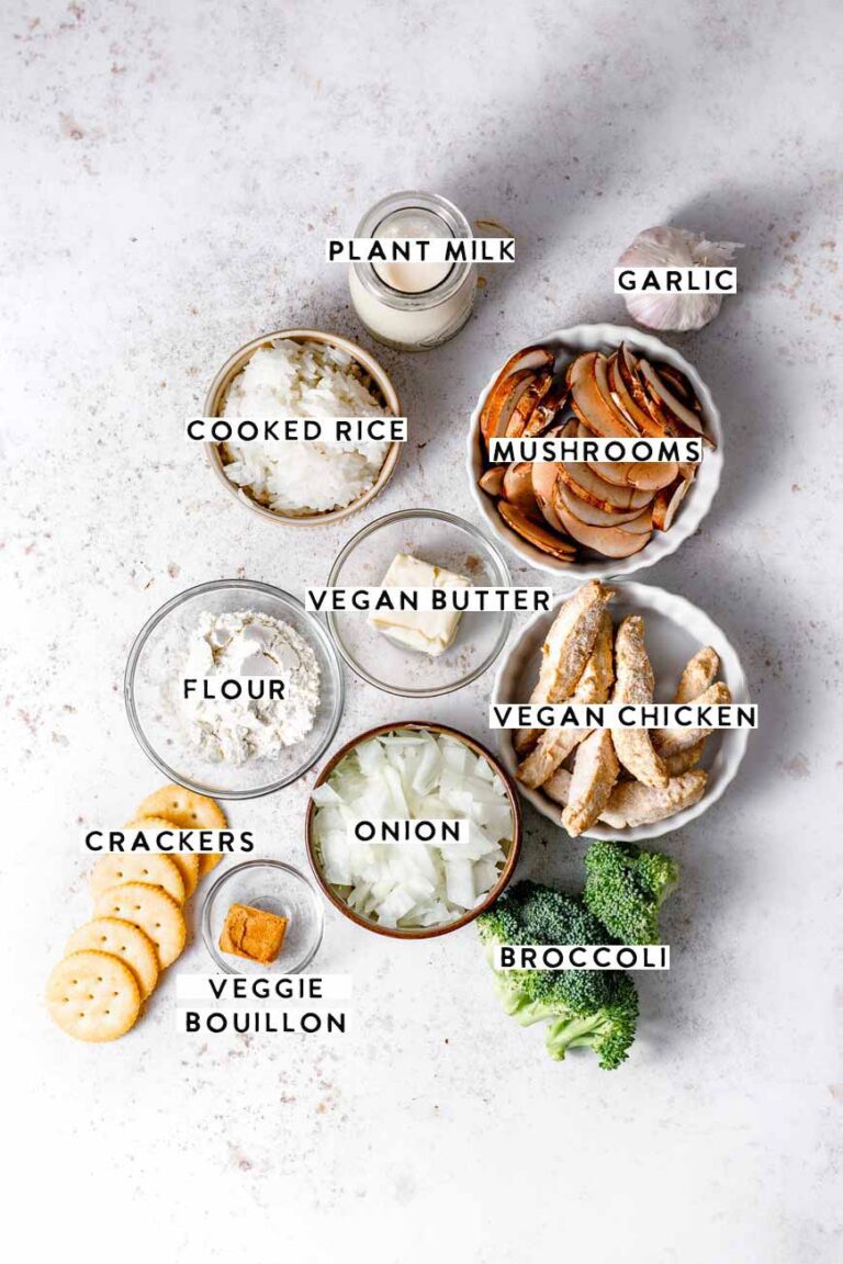 Creamy Vegan Chicken Broccoli Rice Casserole Thank You Berry Much