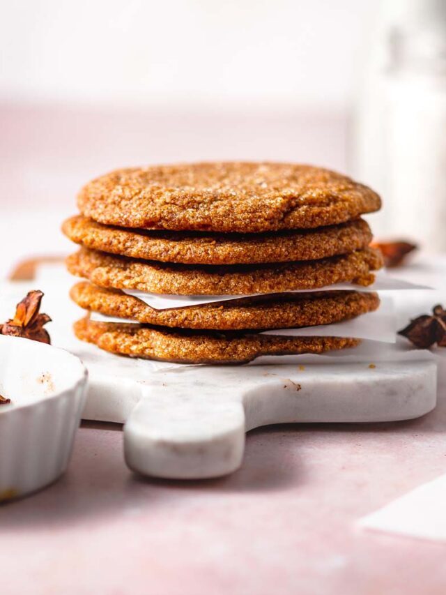 Chewy Vegan Pumpkin Spice Sugar Cookies