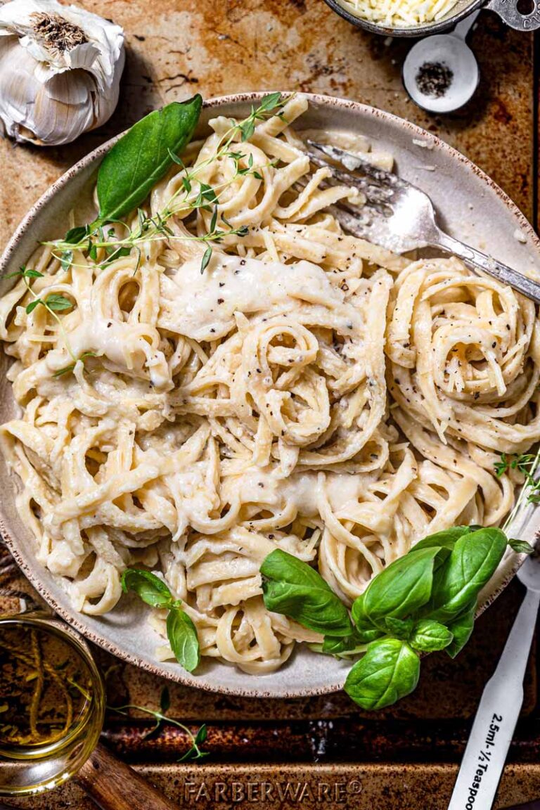 Easy Vegan Fettuccine Alfredo (no Cashews or Cauliflower)
